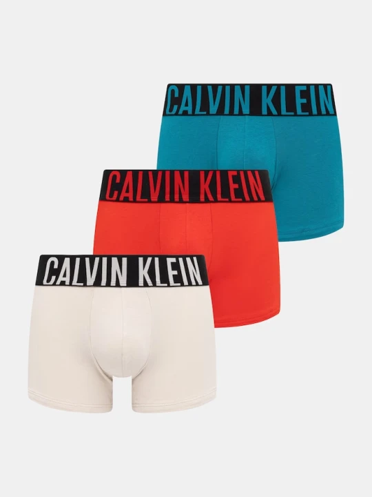 Zdjęcie produktu Calvin Klein Underwear bokserki męskie bawełniane z elastanem 3-pack turkusowy