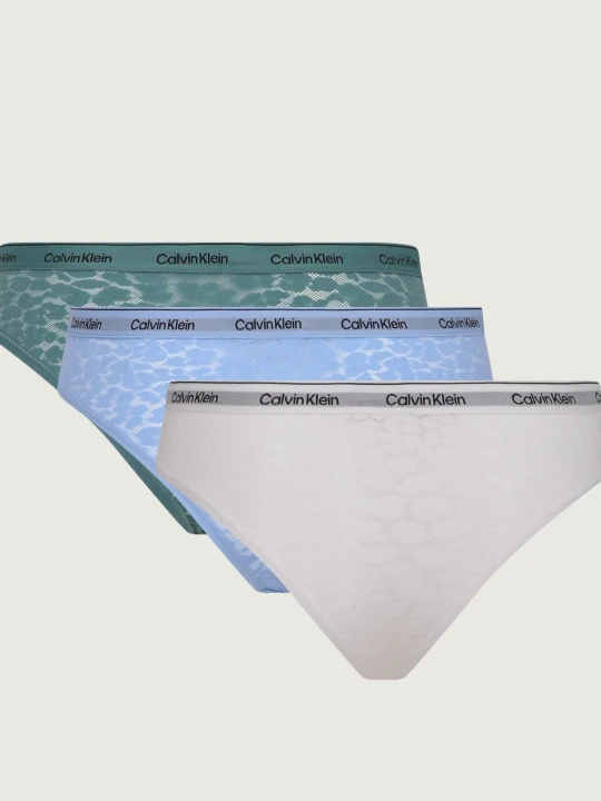 Zdjęcie produktu Calvin Klein Underwear Koronkowe figi brazylijskie 3-pack biały