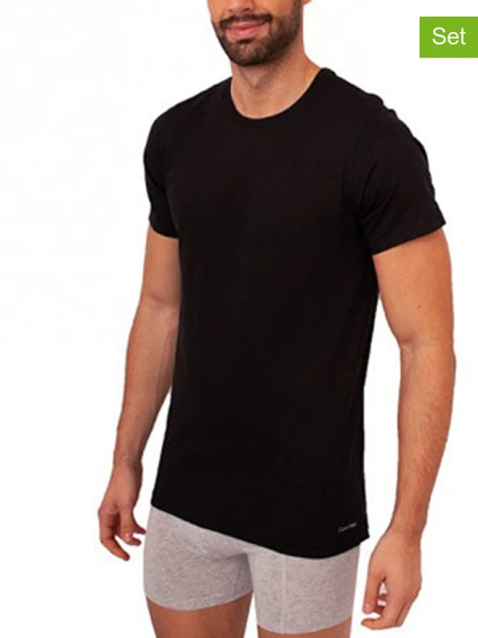 Zdjęcie produktu CALVIN KLEIN UNDERWEAR Koszulki (3 szt.) w kolorze czarnym rozmiar: L