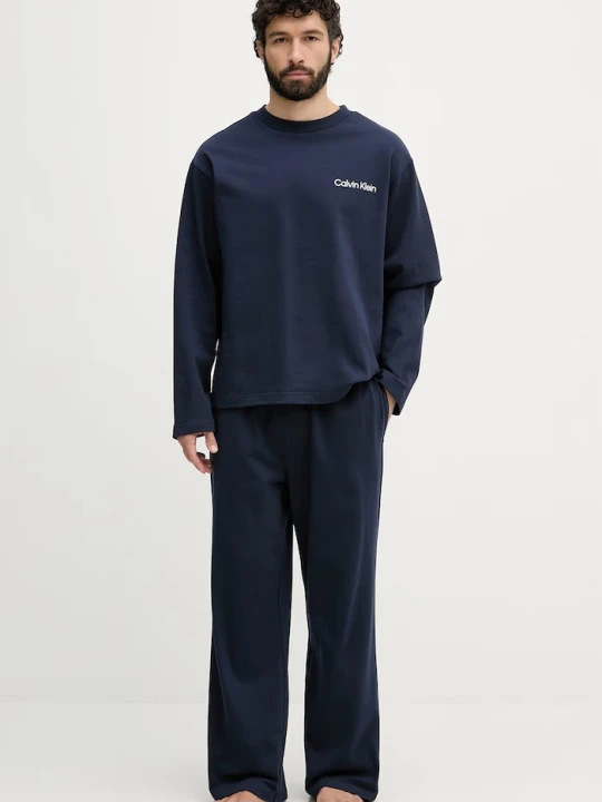 Zdjęcie produktu Calvin Klein Underwear piżama dwuczęściowa męska bawełniana granatowy
