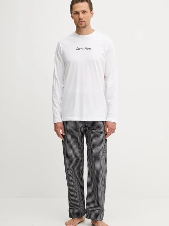 Zdjęcie produktu Calvin Klein Underwear piżama dwuczęściowa męska bawełniana biały