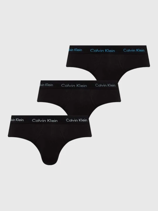 Zdjęcie produktu Calvin Klein Underwear slipy męskie bawełniane z elastanem 3-pack czarny