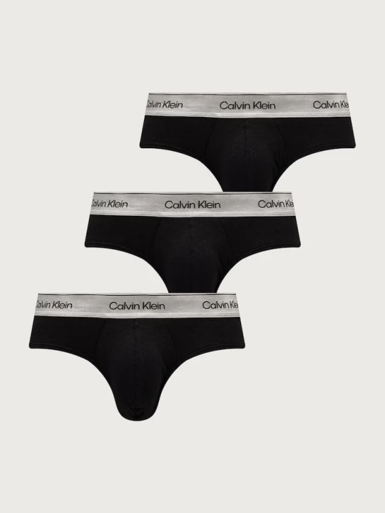 Zdjęcie produktu Calvin Klein Underwear slipy męskie bawełniane z elastanem 3-pack czarny