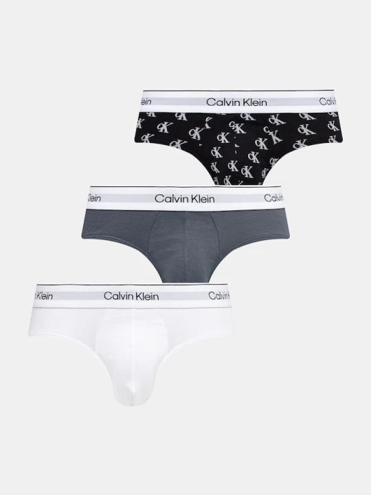 Zdjęcie produktu Calvin Klein Underwear slipy męskie bawełniane z elastanem 3-pack szary