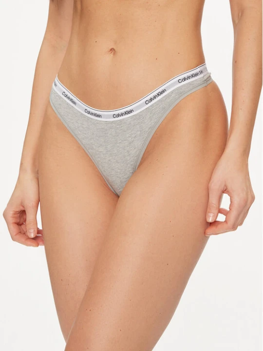 Zdjęcie produktu Calvin Klein Underwear Stringi 000QD5043E Szary