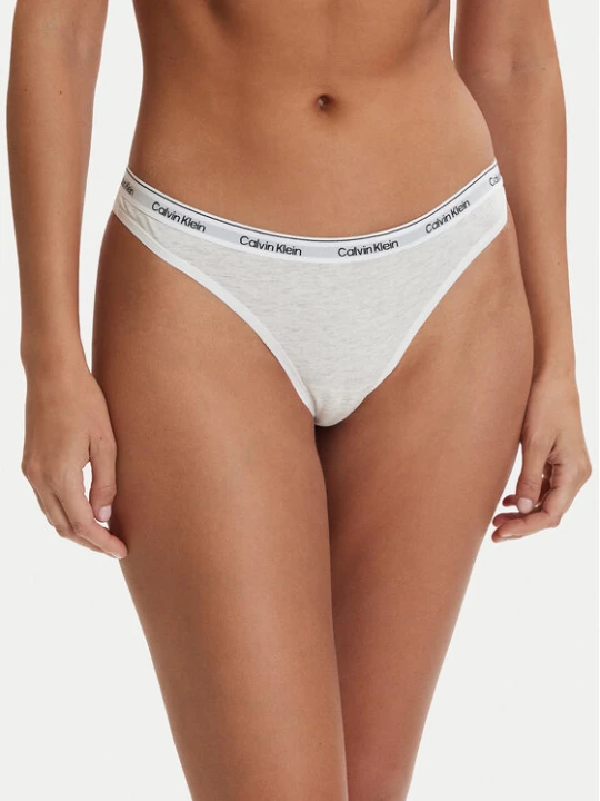 Zdjęcie produktu Calvin Klein Underwear Stringi 000QD5043E Szary