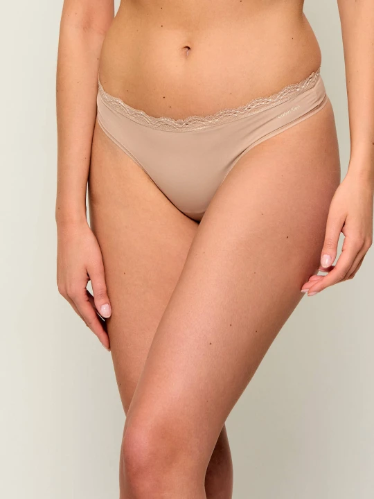 Zdjęcie produktu Calvin Klein Underwear Stringi beżowy
