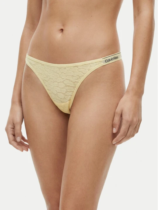 Zdjęcie produktu Calvin Klein Underwear Stringi LV00QD5154 Żółty