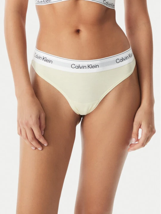 Zdjęcie produktu Calvin Klein Underwear Stringi LV00QF8518 Kremowy