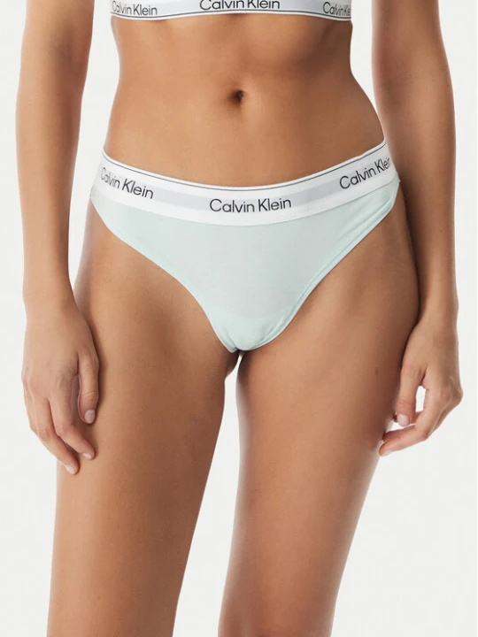 Zdjęcie produktu Calvin Klein Underwear Stringi LV00QF8518 Zielony jasny