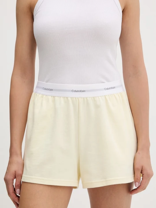 Zdjęcie produktu Calvin Klein Underwear szorty lounge damskie bawełniane żółty