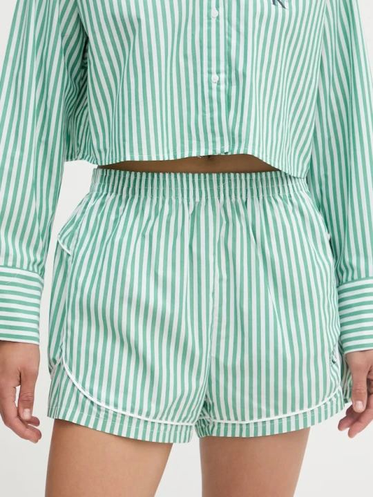 Zdjęcie produktu Calvin Klein Underwear szorty piżamowe damskie bawełniane zielony