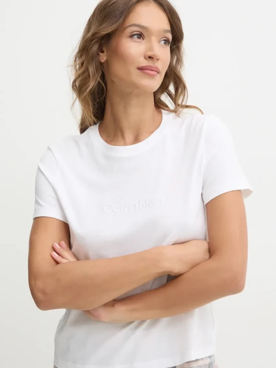 Zdjęcie produktu Calvin Klein Underwear t-shirt bawełniany lounge biały