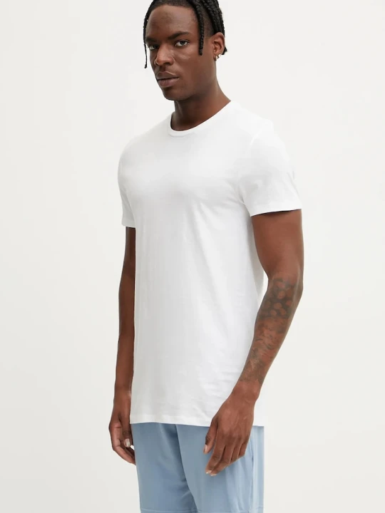 Zdjęcie produktu Calvin Klein Underwear T-shirt lounge męski bawełniany 3-pack biały