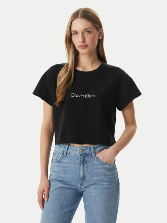 Zdjęcie produktu Calvin Klein Underwear T-Shirt LV00QS7656 Czarny Boxy Fit
