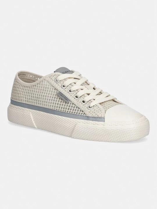 Zdjęcie produktu Calvin Klein VULC LACEUP LOW RAFFIA tenisówki damskie beżowy