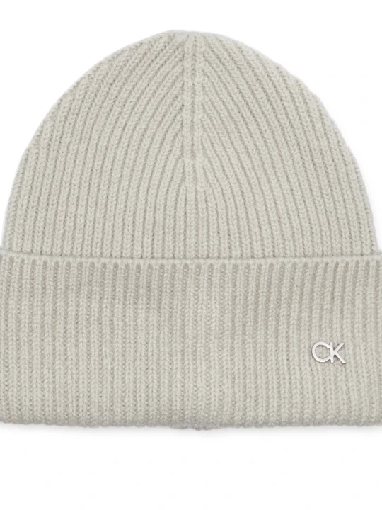 Zdjęcie produktu Calvin Klein Wełniana czapka | z dodatkiem kaszmiru szary