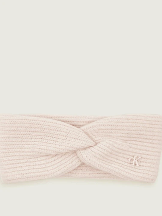 Zdjęcie produktu Calvin Klein Wełniana opaska pudrowy róż
