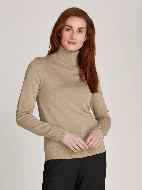 Zdjęcie produktu Calvin Klein Wełniany golf | Regular Fit beżowy