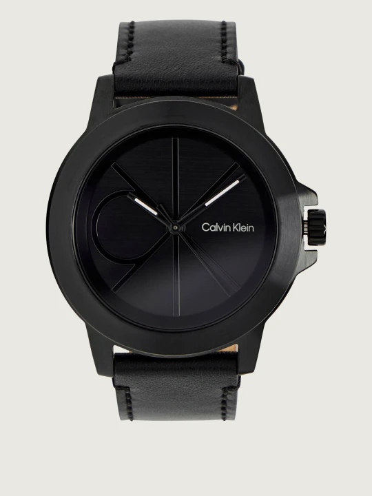 Zdjęcie produktu Calvin Klein Zegarek CK Reset 25200525 | z dodatkiem skóry czarny