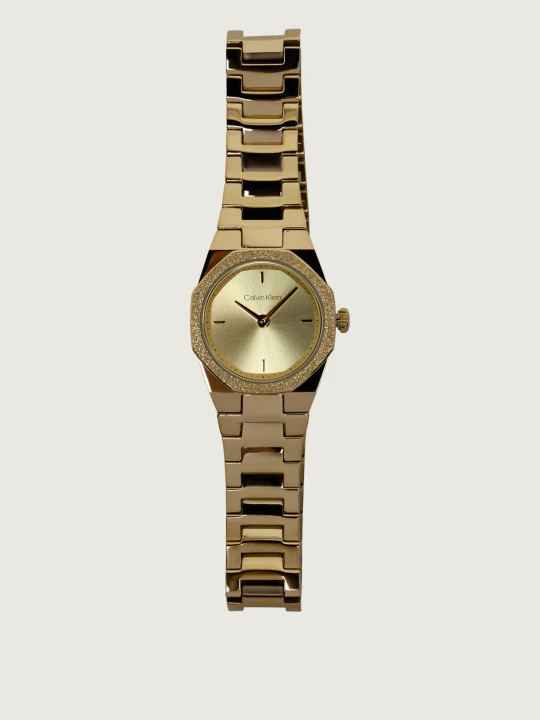 Zdjęcie produktu Calvin Klein Zegarek Geometric Elegance 25100142 złoty