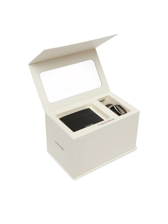 Zdjęcie produktu Calvin Klein Zestaw etui na karty i pasek Foil Emboss Cardholder + Belt LV04D0020G Czarny