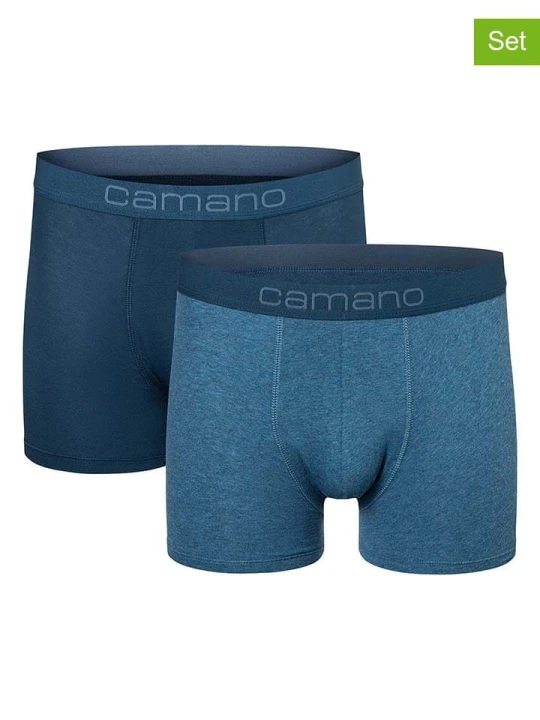 Zdjęcie produktu camano Bokserki (2 pary) w kolorze niebieskim rozmiar: M