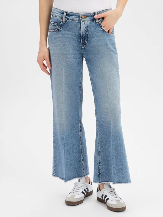 Zdjęcie produktu Cambio Dżinsy - Felina cropped Kobiety Bawełna niebieski