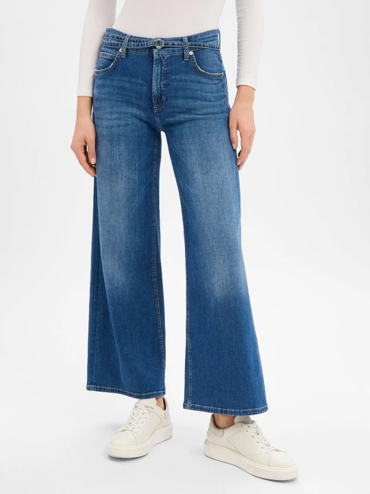 Zdjęcie produktu Cambio Dżinsy - Palazzo cropped Kobiety Bawełna niebieski
