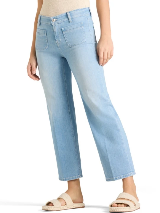 Zdjęcie produktu Cambio Dżinsy - Tess Pocket Cropped Kobiety Bawełna niebieski