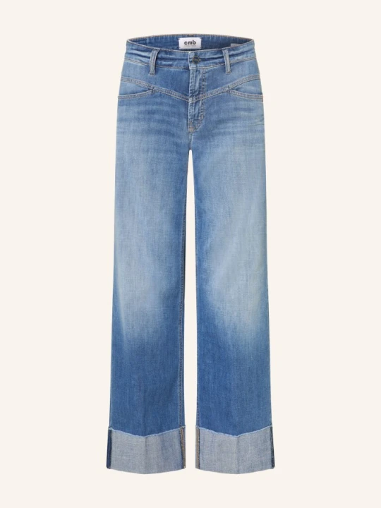Zdjęcie produktu Cambio Dżinsy Z Rozszerzanymi Nogawkami Antonia blau 5125 mid blue splinted cut hem