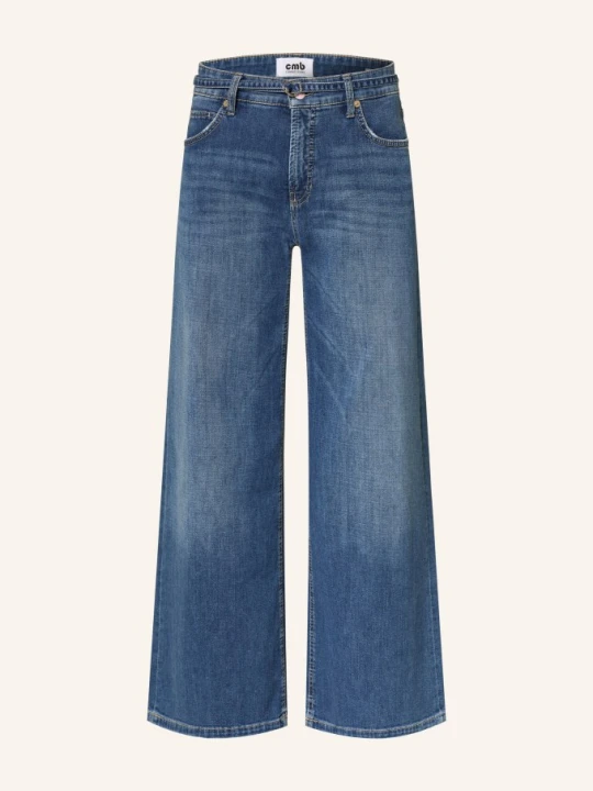 Zdjęcie produktu Cambio Dżinsy Z Szerokimi Nogawkami Palazzo blau 5062 peppy contrast wash