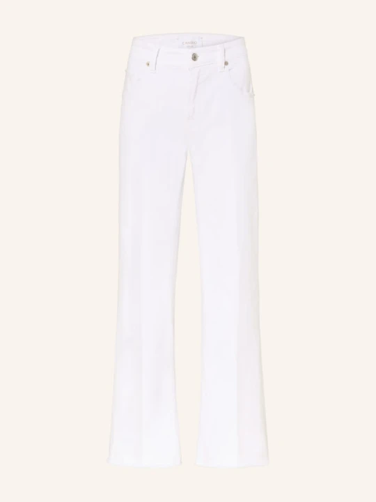 Zdjęcie produktu Cambio Krótkie Dżinsy Felina weiss 5116 pure white stone & fringe