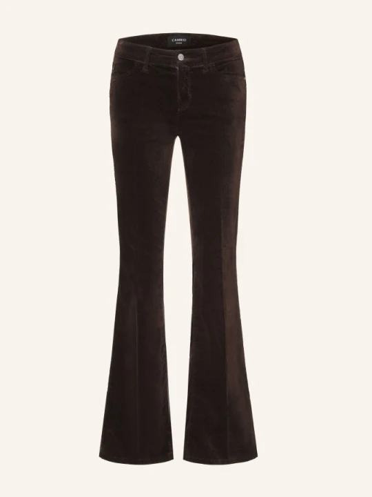 Zdjęcie produktu Cambio Spodnie Bootcut Paris Z Aksamitu braun 771 choco spill
