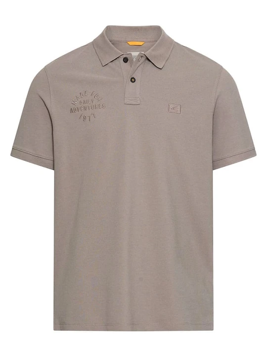 Zdjęcie produktu Camel Active Koszulka polo w kolorze szarobrązowym rozmiar: S