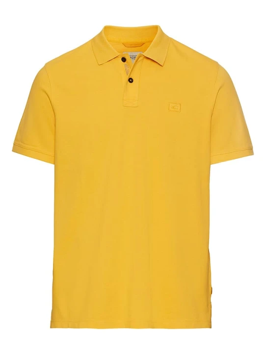 Zdjęcie produktu Camel Active Koszulka polo w kolorze żółtym rozmiar: L