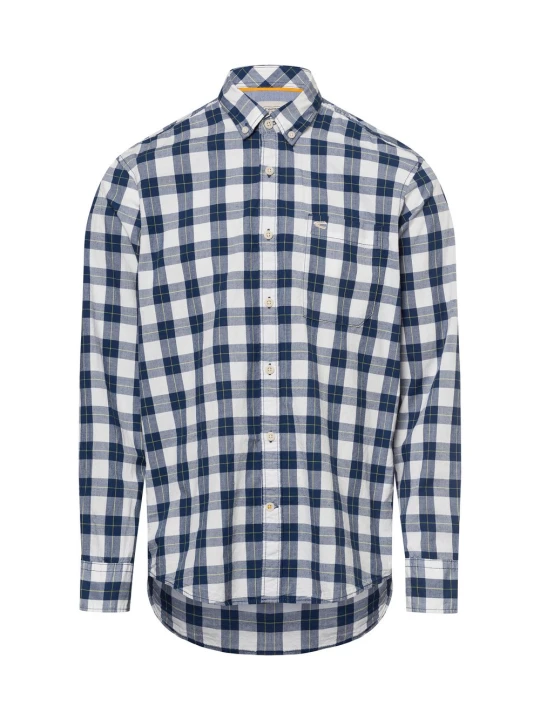 Zdjęcie produktu Camel Active koszula casual Mężczyźni Regular Fit Bawełna niebieski | biały