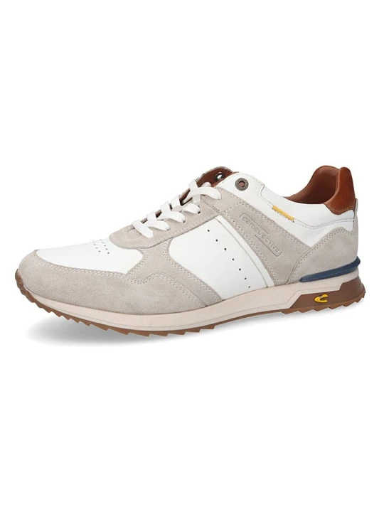 Zdjęcie produktu Camel Active Skórzane sneakersy "Alley" w kolorze szaro-białym rozmiar: 40