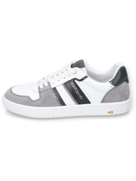 Zdjęcie produktu Camel Active Skórzane sneakersy "Blackburn" w kolorze biało-szarym rozmiar: 40