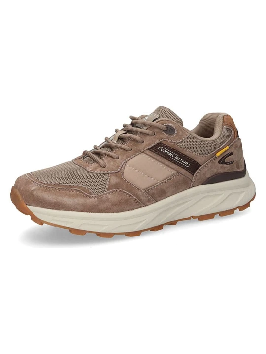 Zdjęcie produktu Camel Active Skórzane sneakersy "George" w kolorze szarobrązowym rozmiar: 43