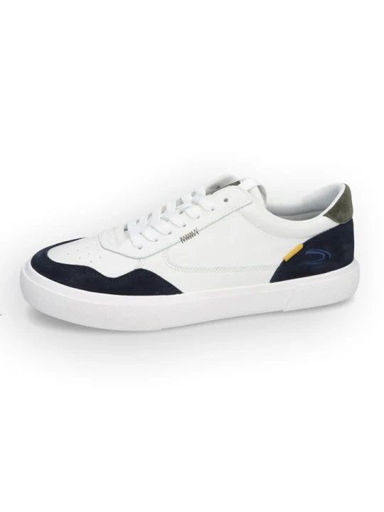 Zdjęcie produktu Camel Active Skórzane sneakersy "Sand" w kolorze biało-granatowym rozmiar: 44