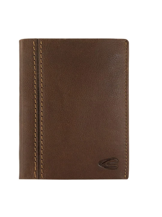 Zdjęcie produktu Camel Active Skórzany portfel "Bilbao" w kolorze brązowym - 10 x 12, 7 x 1, 5 cm rozmiar: onesize