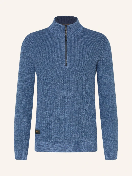 Zdjęcie produktu Camel Active Sweter Typu Troyer blau NIEBIESKI