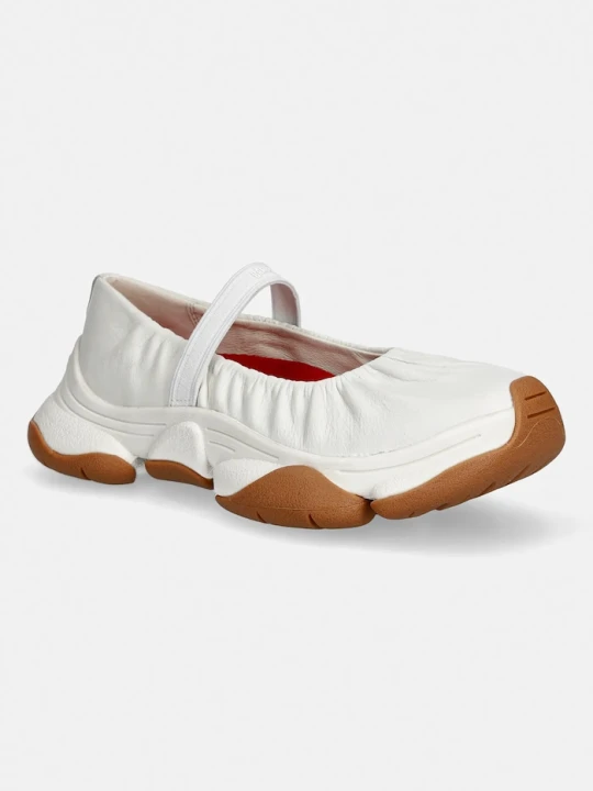 Zdjęcie produktu Camper baleriny skórzane Karst 2 biały
