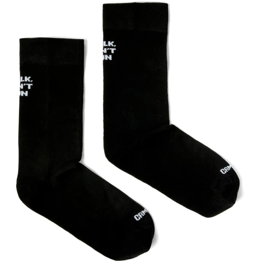Zdjęcie produktu CAMPER Black mid-length basics socks - Unisex Skarpetki - Czarny, Tkanina