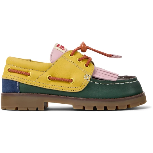 Zdjęcie produktu CAMPER Bobo Choses x Camper - Eleganckie obuwie sportowe dla Dla dziewczynek - Zielony, Żółty, Różowy, Skóra licowa
