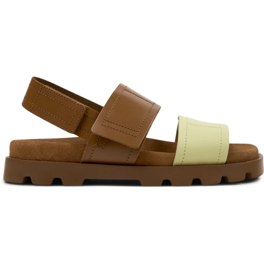 Zdjęcie produktu CAMPER Brutus Sandal - Sandały dla Kobiety - Brązowy, Żółty, Skóra licowa