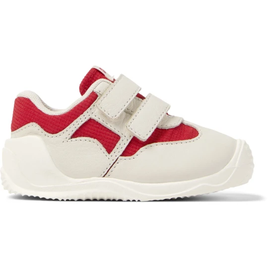 Zdjęcie produktu CAMPER Dadda - Trampki dla Firstwalkers - Czerwony, Biały, Tkanina/Skóra licowa
