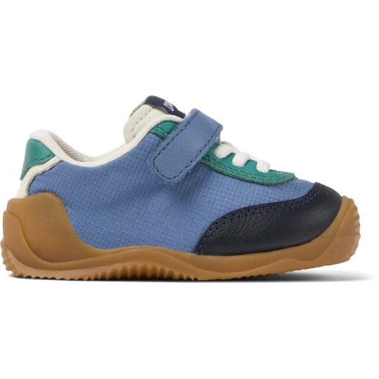 Zdjęcie produktu CAMPER Dadda - Trampki dla Firstwalkers - Niebieski, Biały, Zielony, Tkanina / Skóra licowa