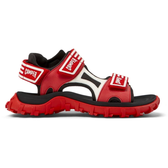 Zdjęcie produktu CAMPER Drift Trail Sandal - Sandały dla Kobiety - Czerwony, Czarny, Biały, Tkanina / Skóra licowa